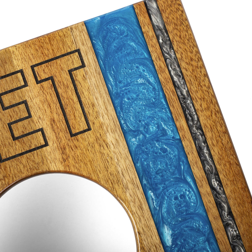 Elakai 1ft x 2ft Gameday Teams Epoxy Resin Wood Compact Travel Cornhole Board Set | Heirloom Boulevard