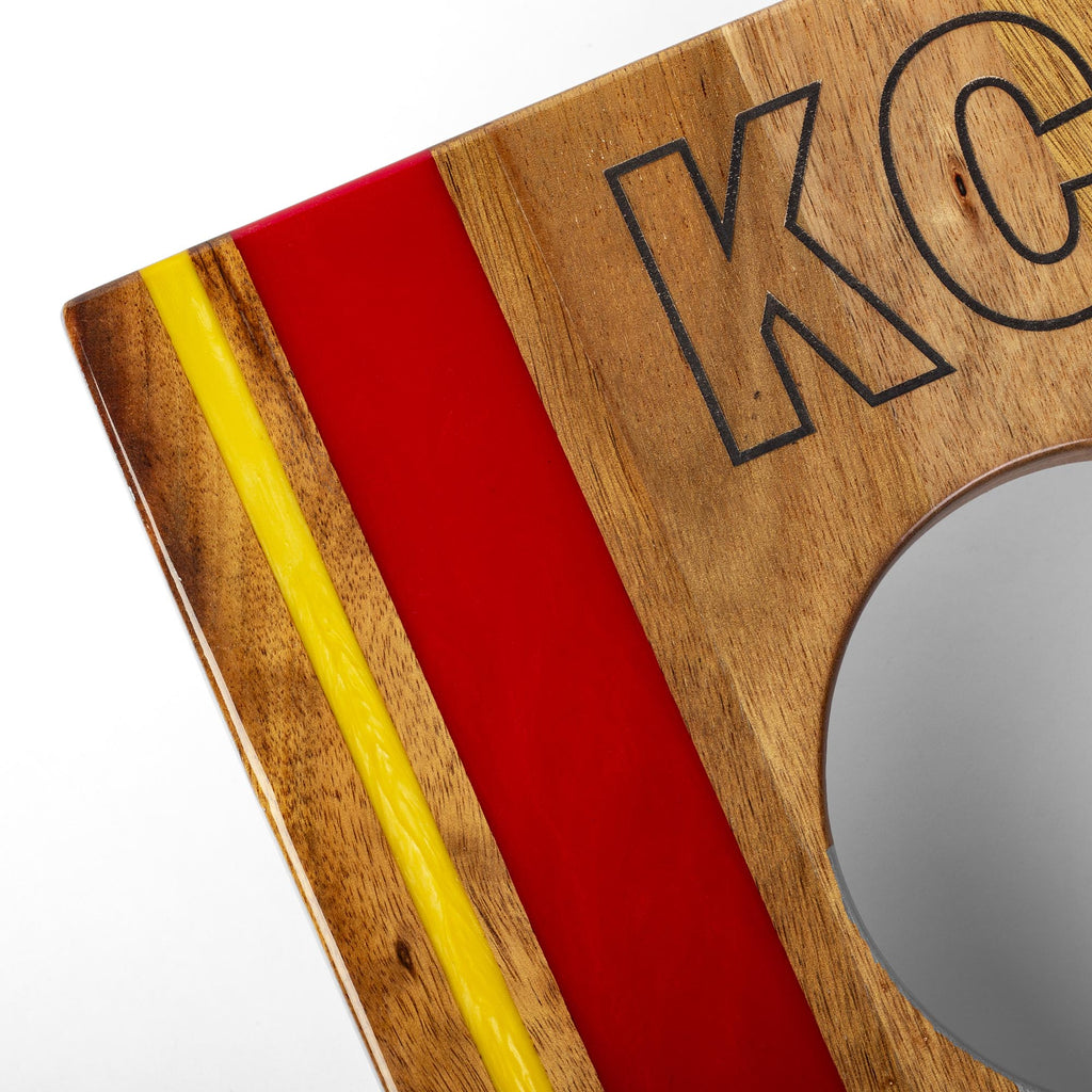 Elakai 1ft x 2ft Gameday Teams Epoxy Resin Wood Compact Travel Cornhole Board Set | Heirloom Boulevard