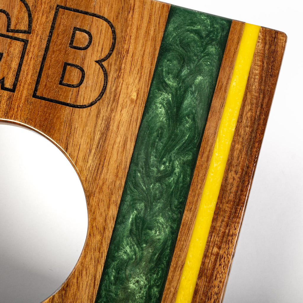 Elakai 1ft x 2ft Gameday Teams Epoxy Resin Wood Compact Travel Cornhole Board Set | Heirloom Boulevard