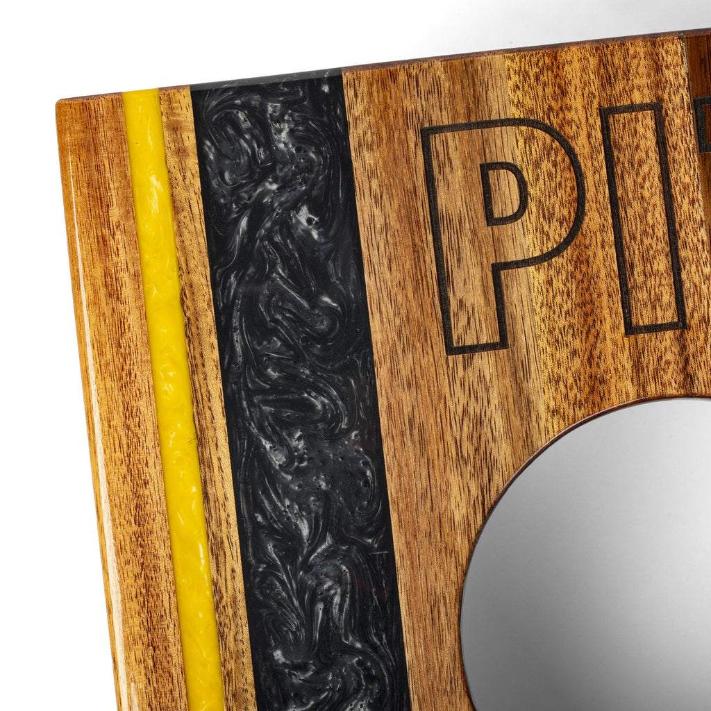 Elakai 1ft x 2ft Gameday Teams Epoxy Resin Wood Compact Travel Cornhole Board Set | Heirloom Boulevard