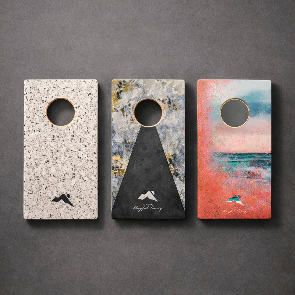 1ft x 2ft Graphic Travel Cornhole Set | Modern Play Collection | Heirloom Boulevard