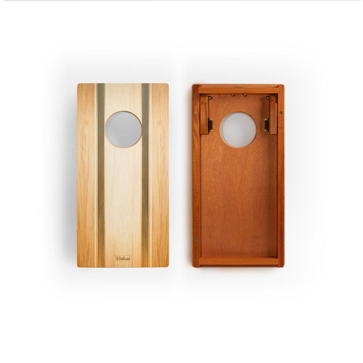 1ft x 2ft Graphic Wood Travel Cornhole Set | Coastal Surf Beach Collection | Heirloom Boulevard