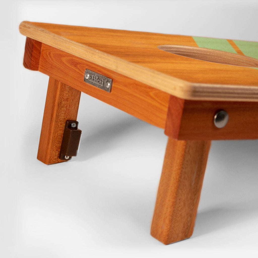 Elakai 1ft x 2ft Graphic Wood Travel Cornhole Set | Modern Angle Collection | Heirloom Boulevard