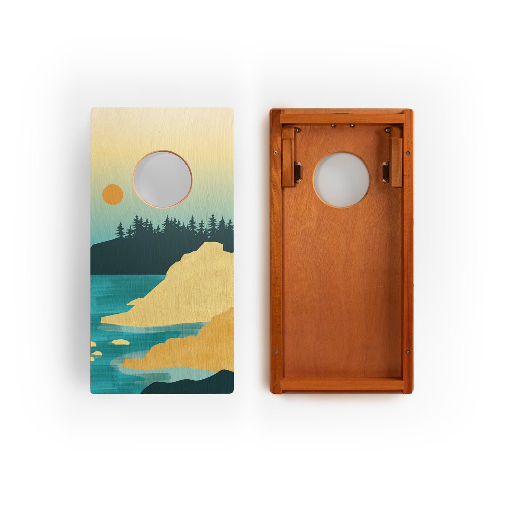 Elakai 1ft x 2ft Graphic Wood Travel Cornhole Set | National Parks Inspired Collection | Heirloom Boulevard