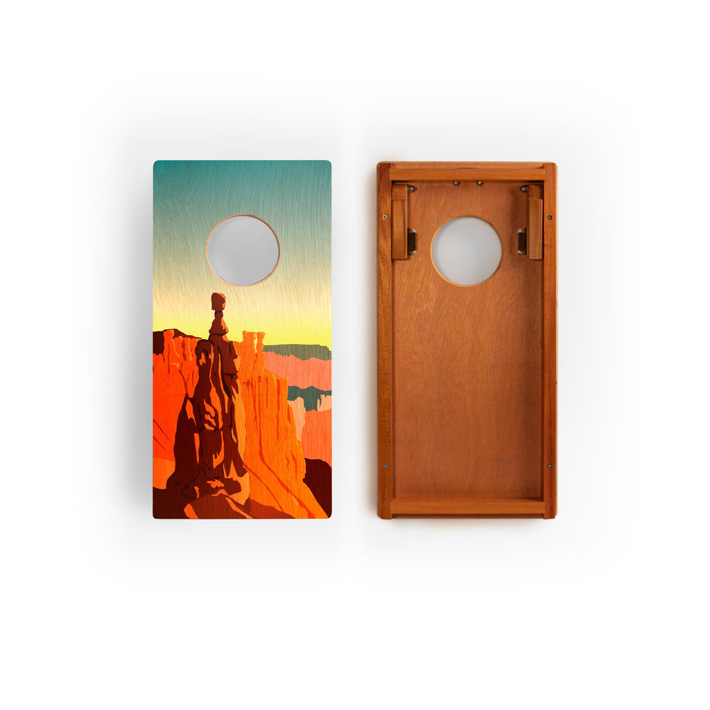 Elakai 1ft x 2ft Graphic Wood Travel Cornhole Set | National Parks Inspired Collection | Heirloom Boulevard