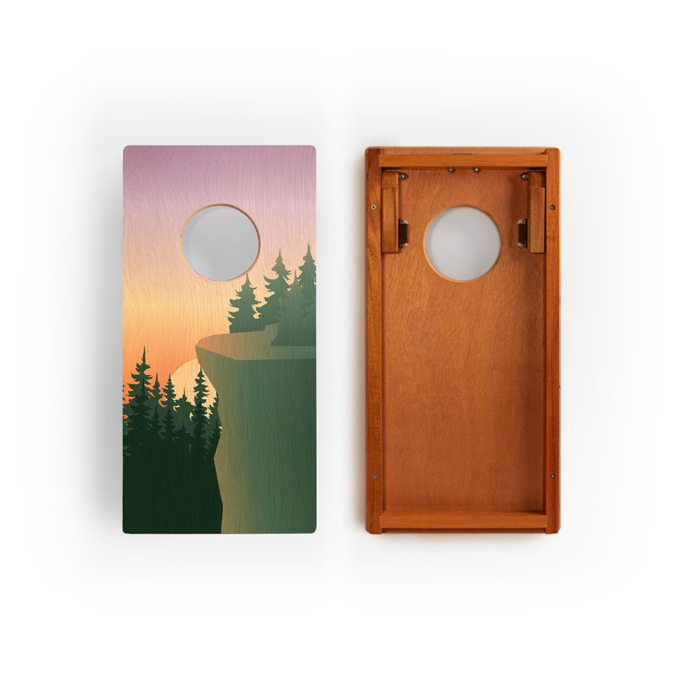 Elakai 1ft x 2ft Graphic Wood Travel Cornhole Set | National Parks Inspired Collection | Heirloom Boulevard