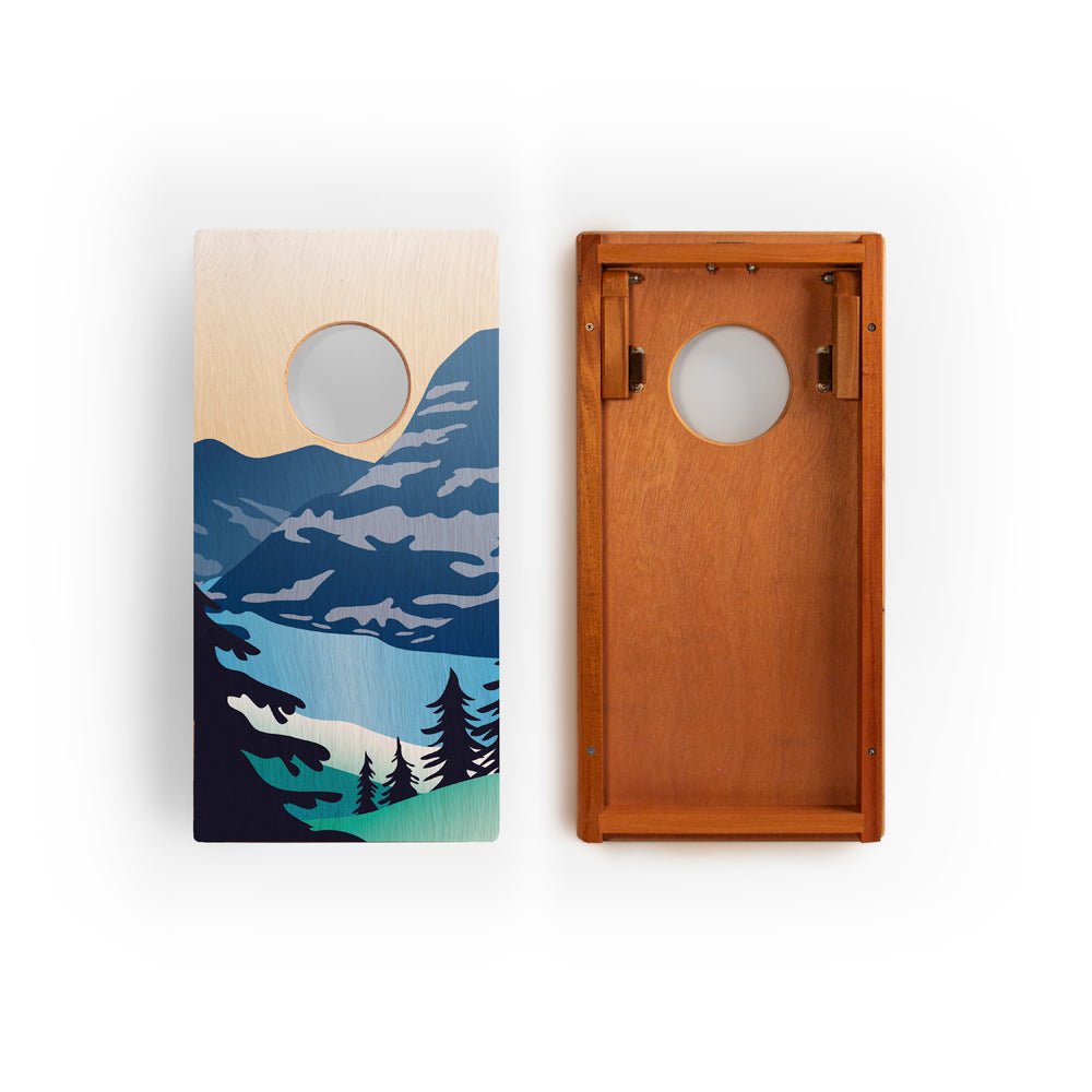 Elakai 1ft x 2ft Graphic Wood Travel Cornhole Set | National Parks Inspired Collection | Heirloom Boulevard