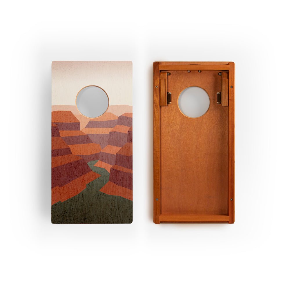Elakai 1ft x 2ft Graphic Wood Travel Cornhole Set | National Parks Inspired Collection | Heirloom Boulevard