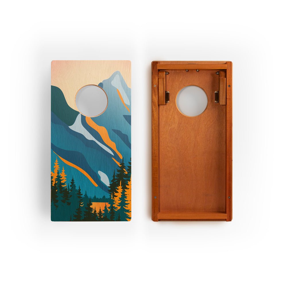 Elakai 1ft x 2ft Graphic Wood Travel Cornhole Set | National Parks Inspired Collection | Heirloom Boulevard