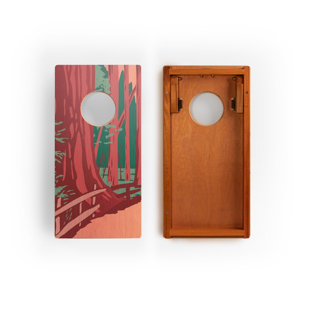 Elakai 1ft x 2ft Graphic Wood Travel Cornhole Set | National Parks Inspired Collection | Heirloom Boulevard