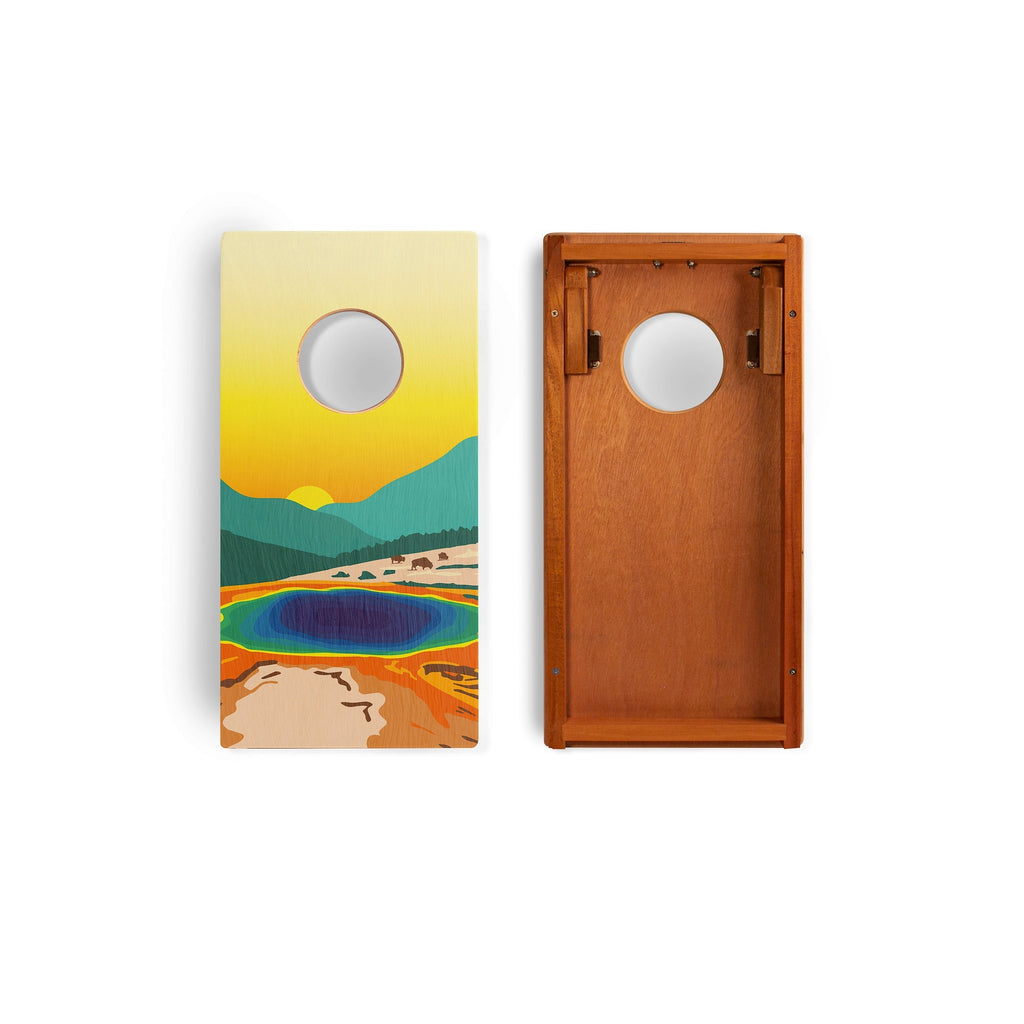 Elakai 1ft x 2ft Graphic Wood Travel Cornhole Set | National Parks Inspired Collection | Heirloom Boulevard