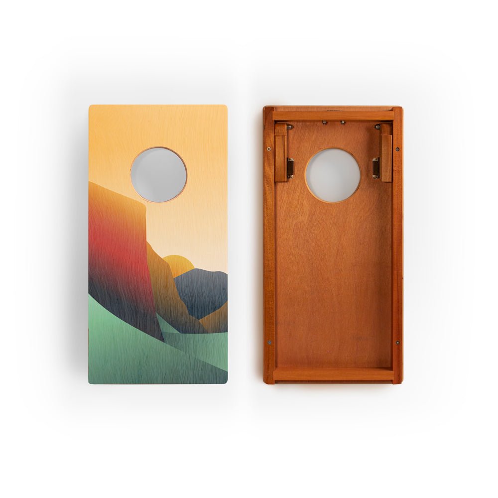 Elakai 1ft x 2ft Graphic Wood Travel Cornhole Set | National Parks Inspired Collection | Heirloom Boulevard