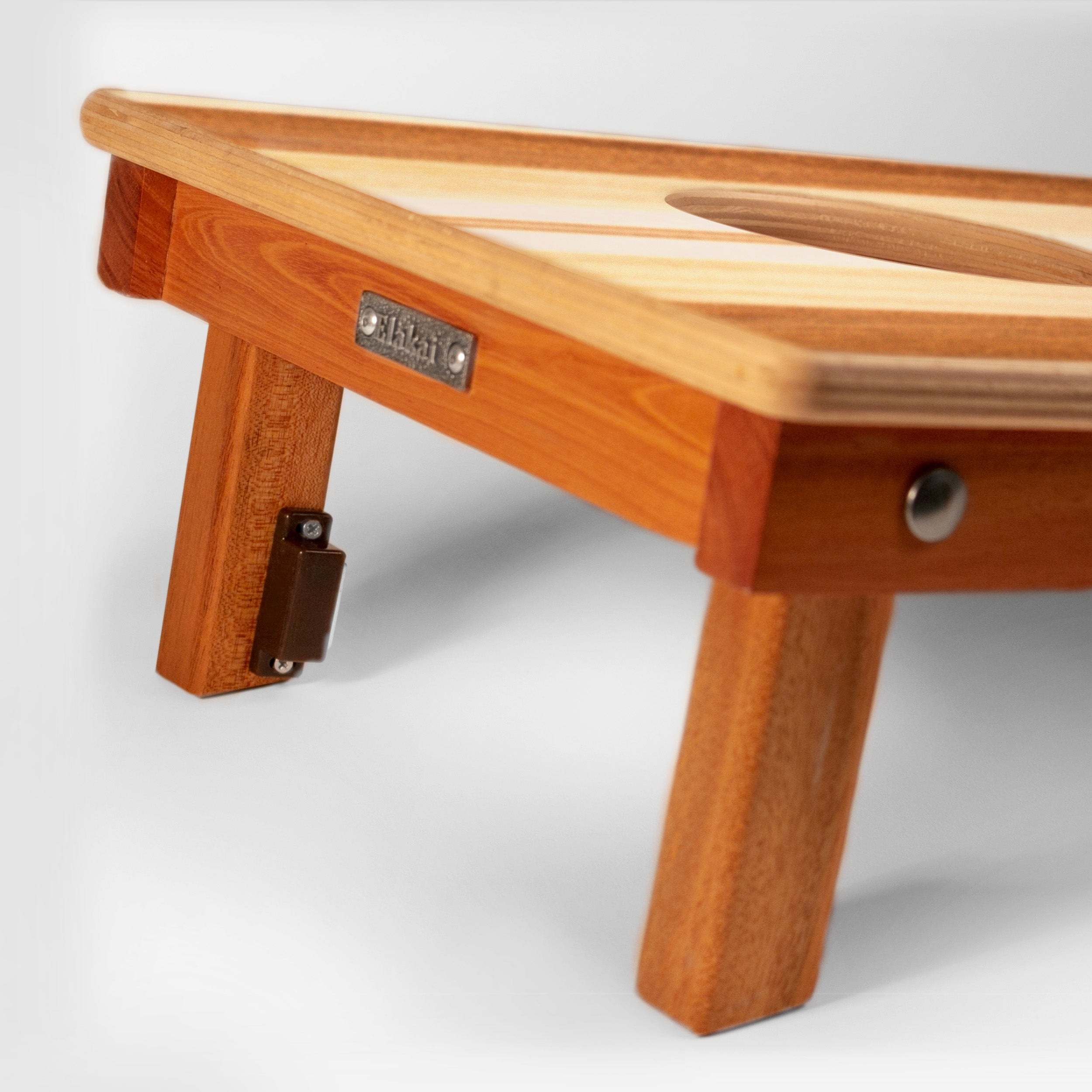 Elakai 1ft x 2ft Graphic Wood Travel Cornhole Set | Natural Surf Beach Collection | Heirloom Boulevard