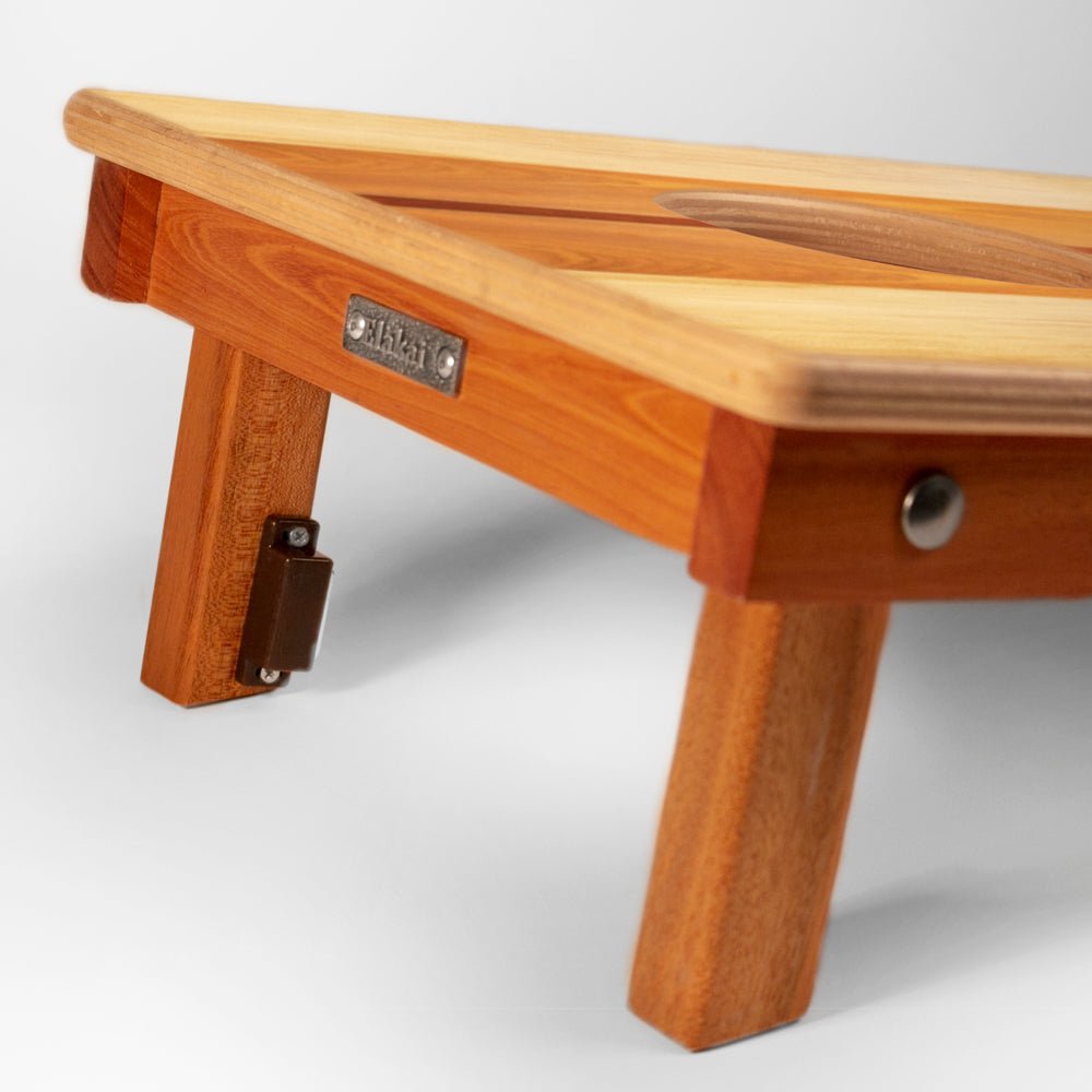 Elakai 1ft x 2ft Graphic Wood Travel Cornhole Set | Natural Surf Beach Collection | Heirloom Boulevard