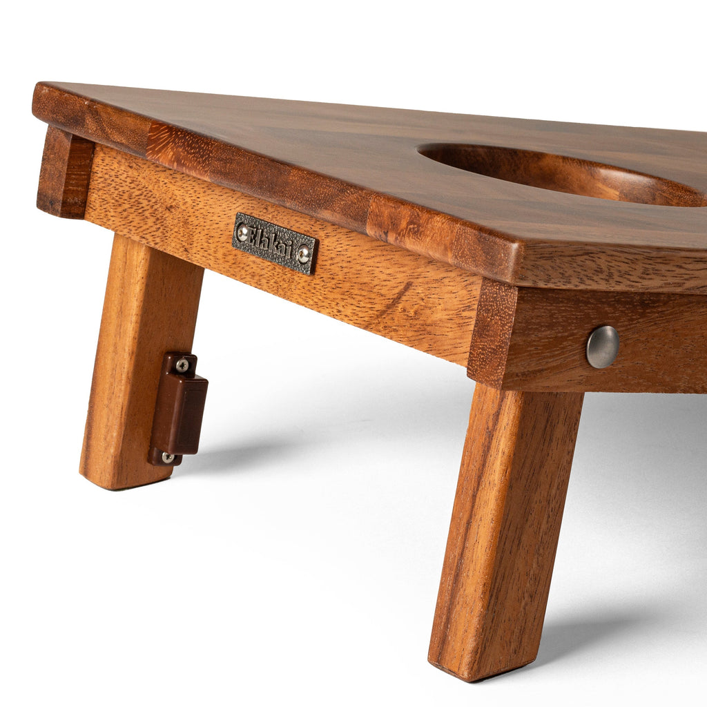 Elakai 1ft x 2ft Resin & Wood Travel Cornhole Set | Beach Wave | Heirloom Boulevard