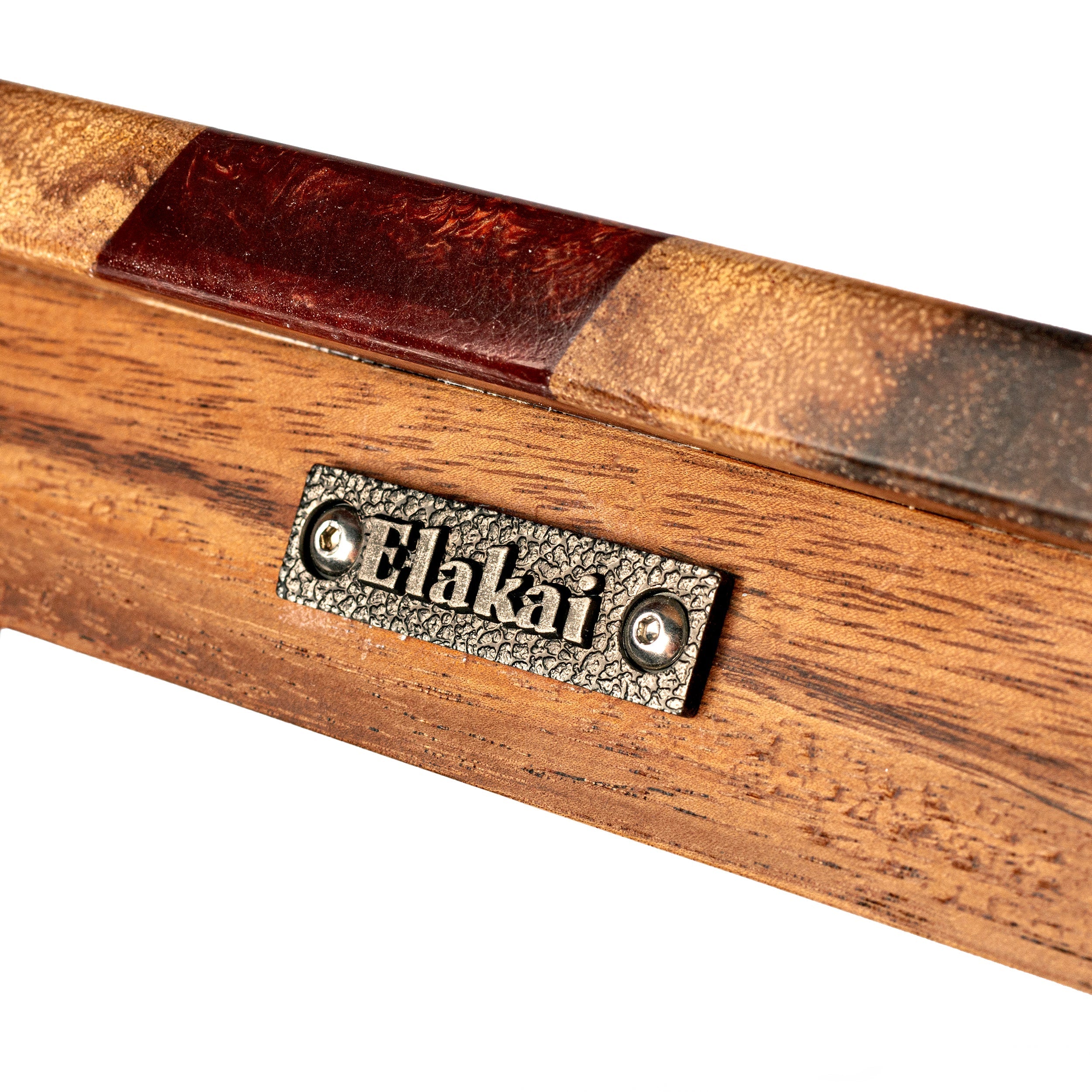 Elakai 1ft x 2ft Resin & Wood Travel Cornhole Set | Live Edge River Collection | Heirloom Boulevard