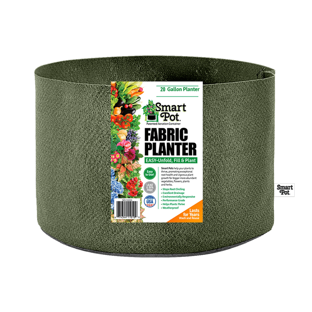 Smart Pot Fabric Planter 20 Gallon Forest Green Without Handles | Heirloom Boulevard