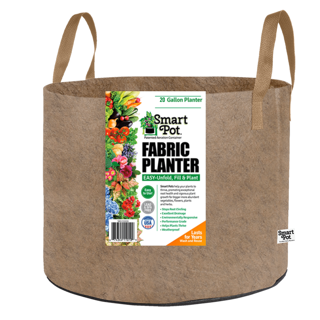 Smart Pot Fabric Planter 20 Gallon Natural With Handles | Heirloom Boulevard