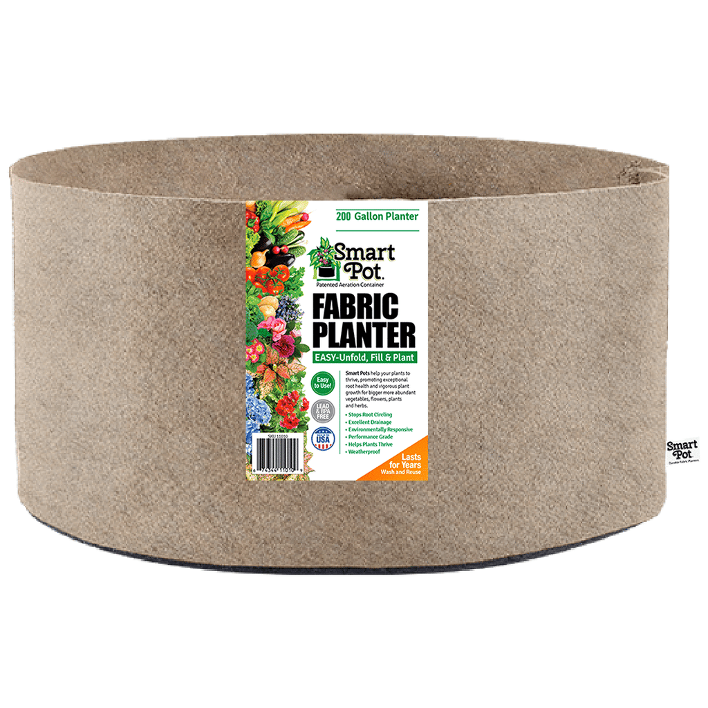 Smart Pot Fabric Planter 200 Gallon Natural Without Handles | Heirloom Boulevard