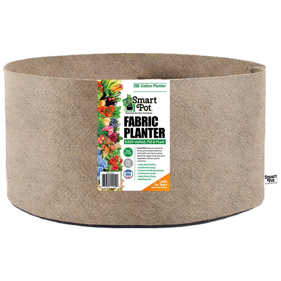 Smart Pot Fabric Planter 200 Gallon Natural Without Handles | Heirloom Boulevard
