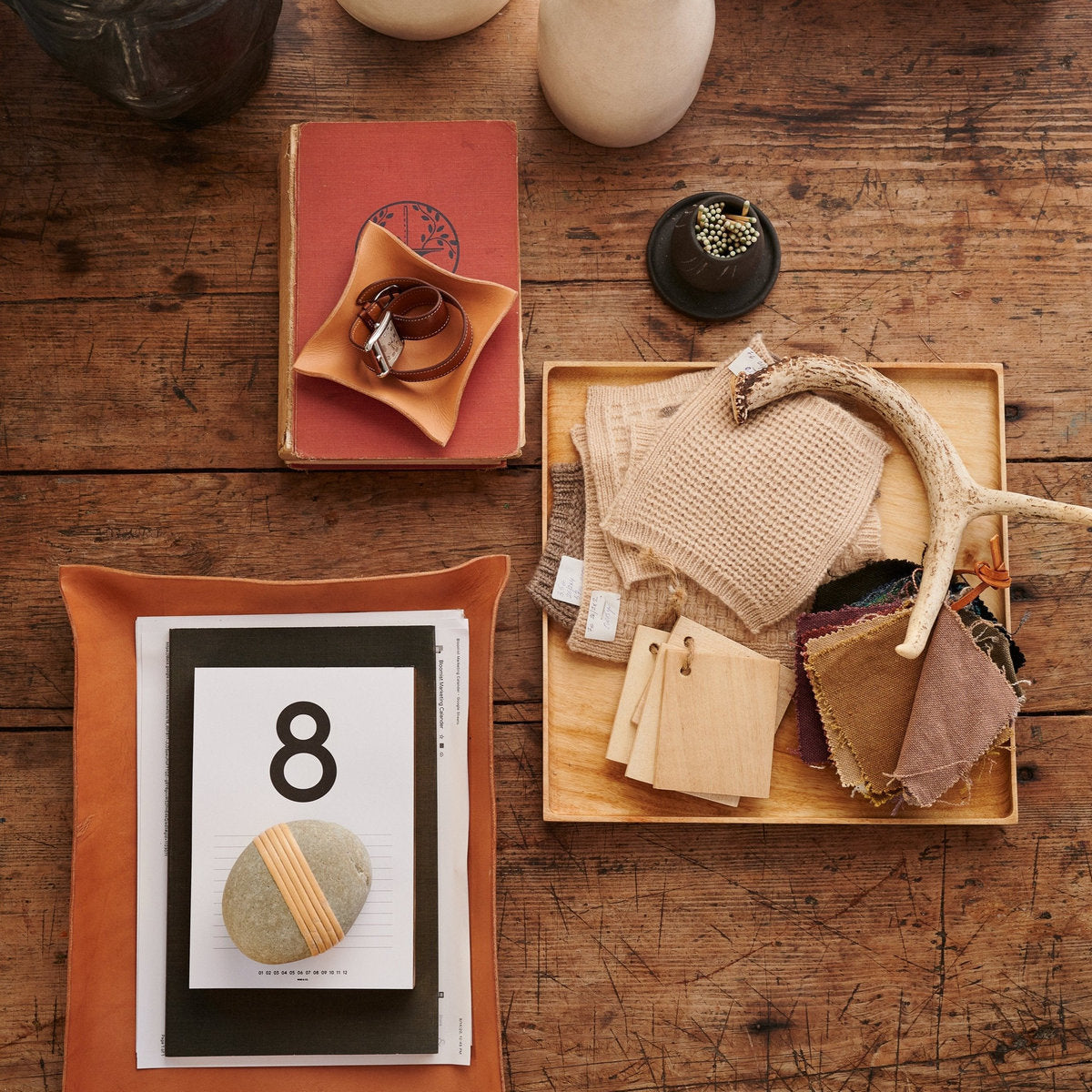Bloomist Stoneware Match Strike with Tray | Heirloom Boulevard