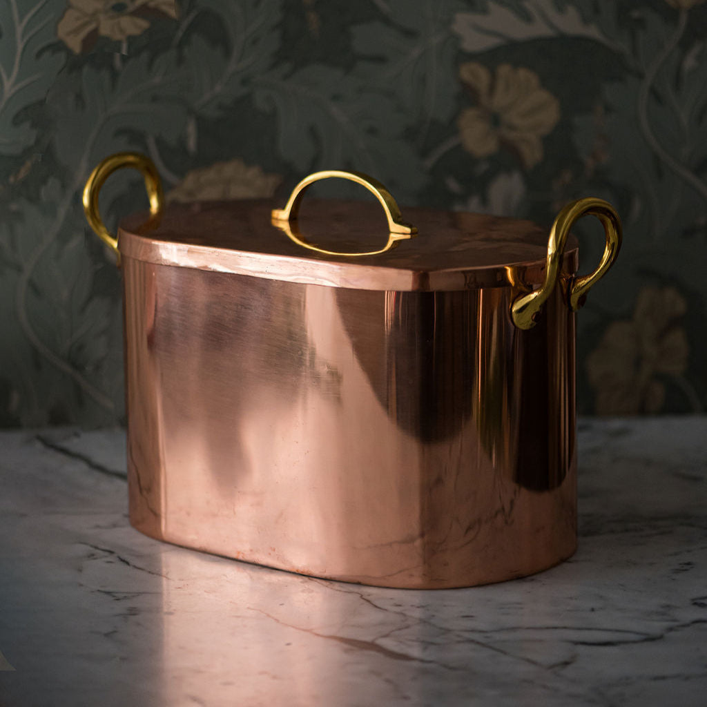 Galley & Fen Copper Bread Box with Brass Handles | Heirloom Boulevard