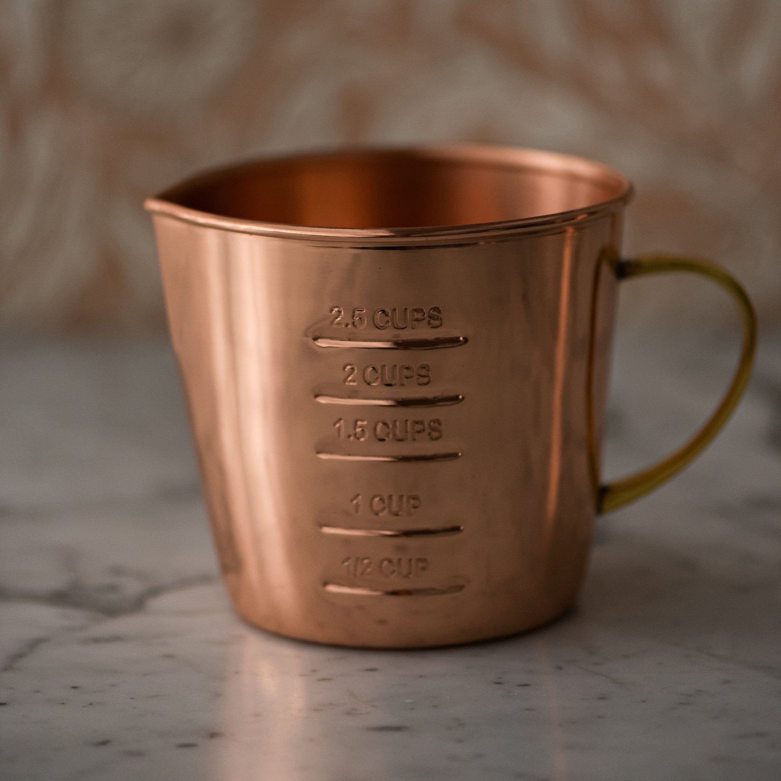 Galley & Fen Copper Liquid Measuring Cup 2.5 Cup | Heirloom Boulevard
