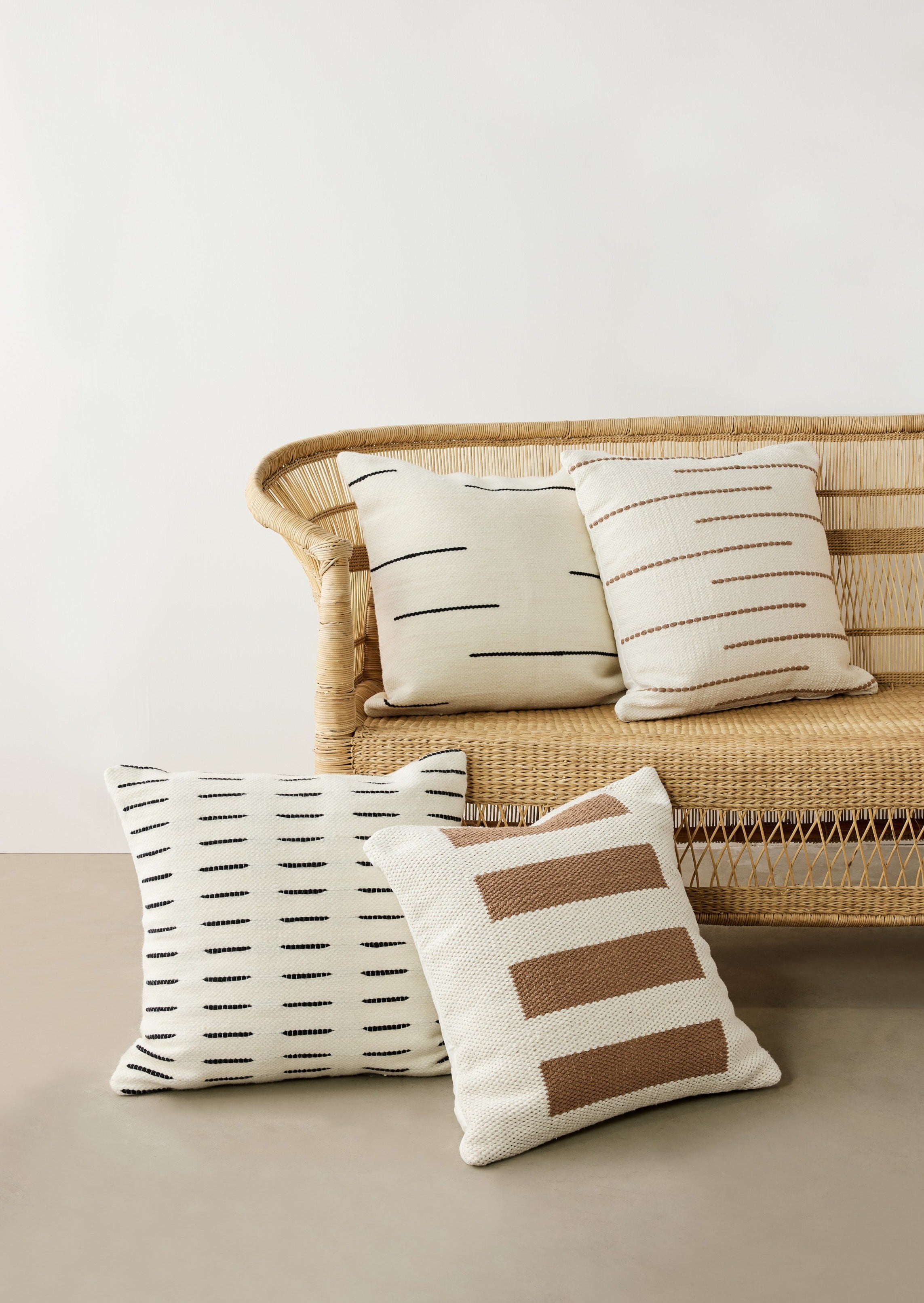 Zanzibar Hand-Loomed Wool Throw Pillow Kanju Interiors | Heirloom Boulevard