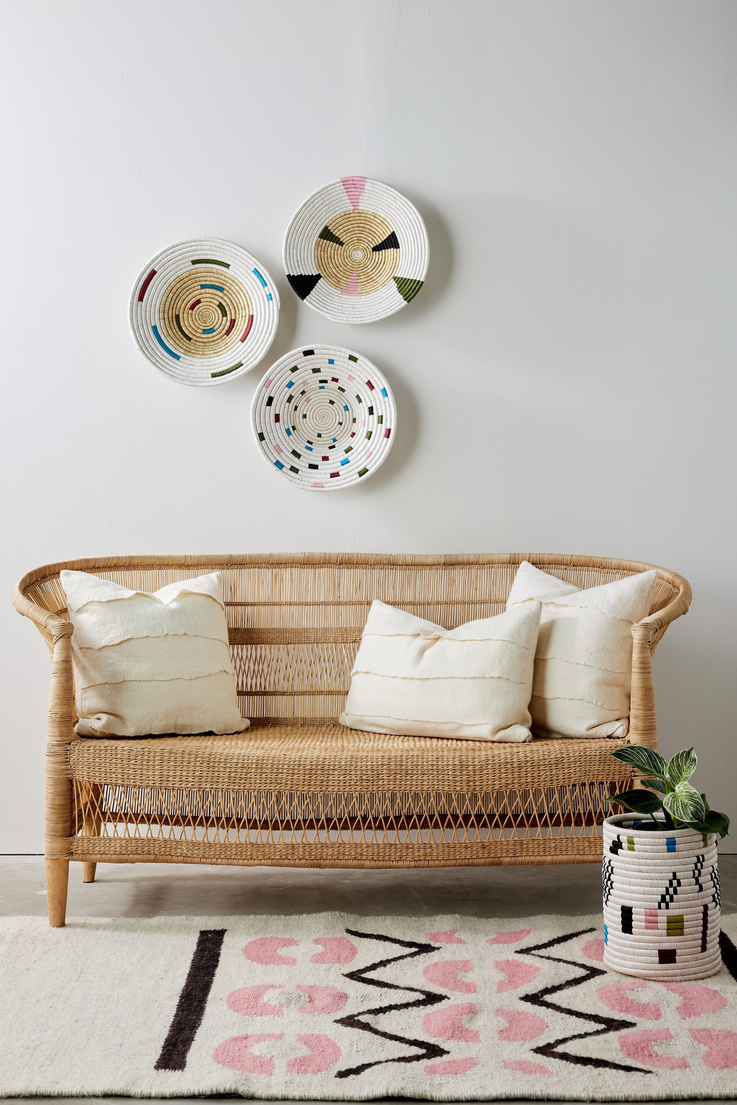 Mosaic Confetti Wall Basket Kanju Interiors | Heirloom Boulevard