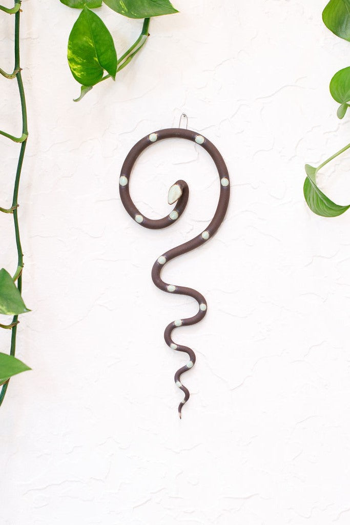 Carter + Rose, Medium Ceramic Wall Snake Carter + Rose | Heirloom Boulevard