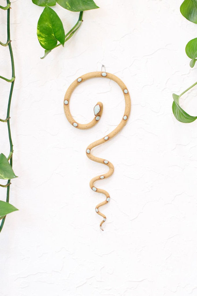 Carter + Rose, Medium Ceramic Wall Snake Carter + Rose | Heirloom Boulevard