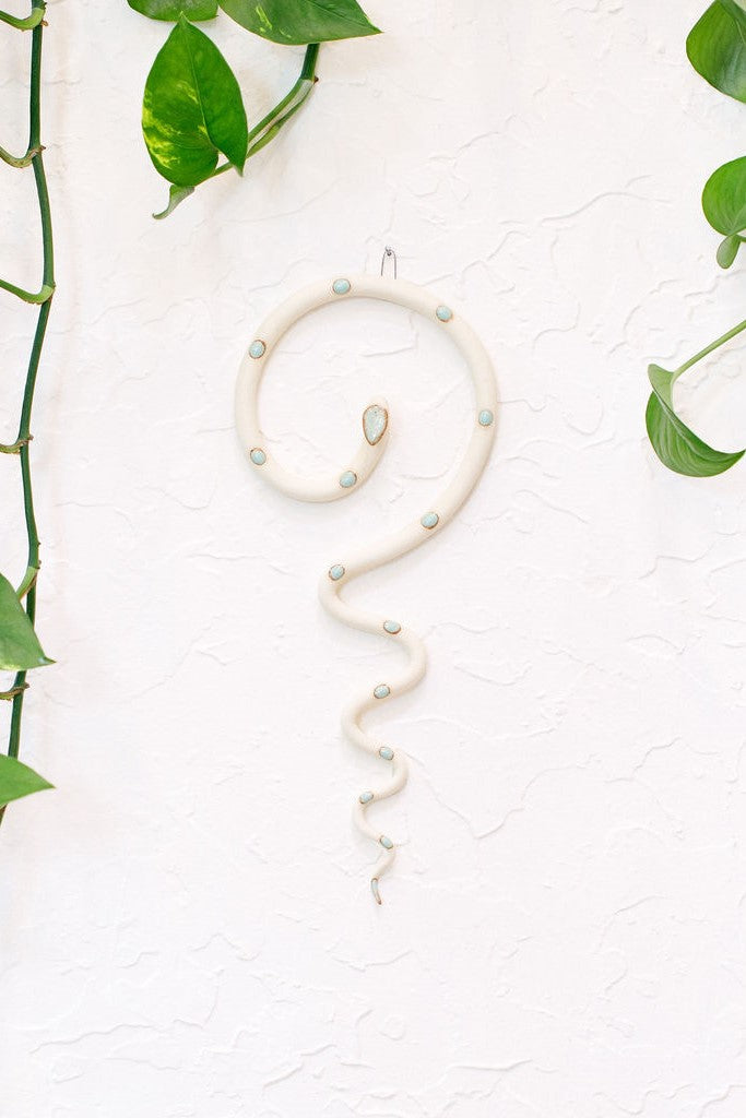 Carter + Rose, Medium Ceramic Wall Snake Carter + Rose | Heirloom Boulevard