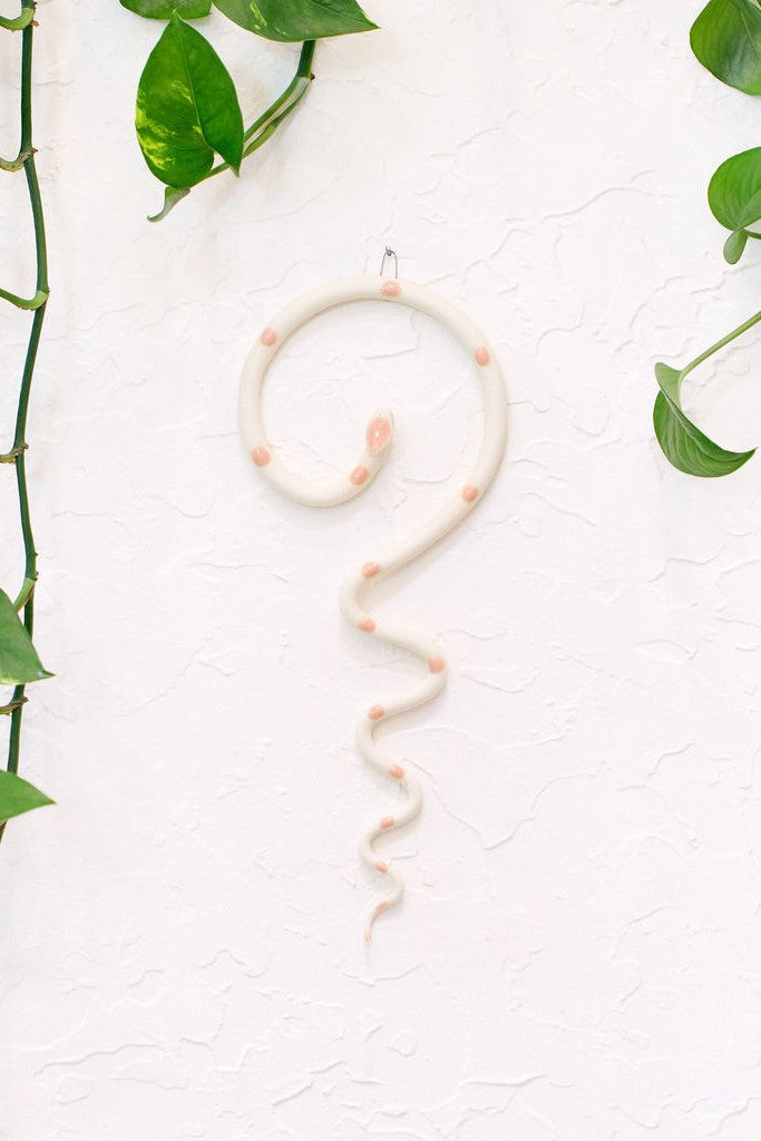 Carter + Rose, Medium Ceramic Wall Snake Carter + Rose | Heirloom Boulevard