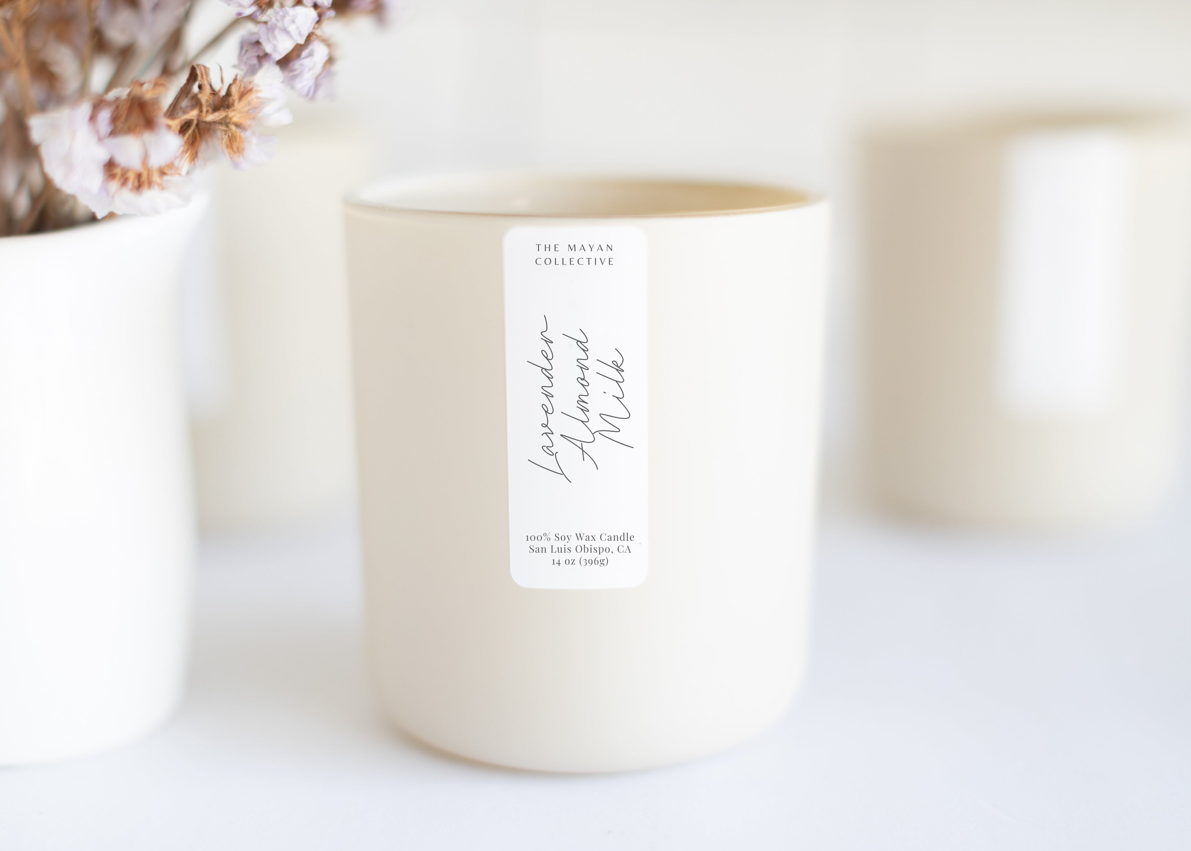 Lavender Almond Milk Soy Wax Candle