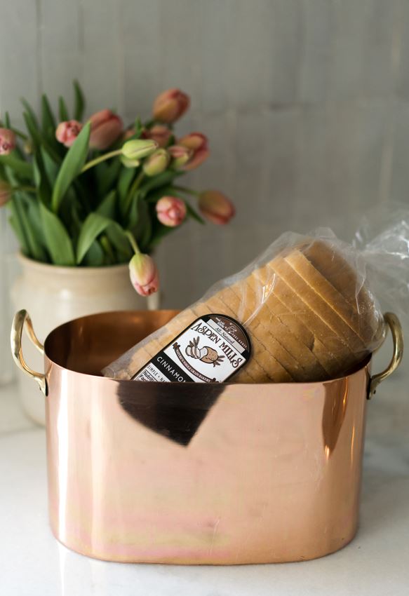 Galley & Fen Copper Bread Box with Brass Handles | Heirloom Boulevard