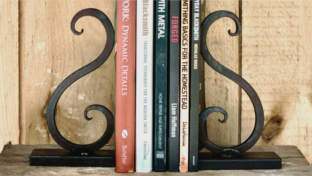 Wicks Forge Bookends - Scrolled Design | Heirloom Boulevard
