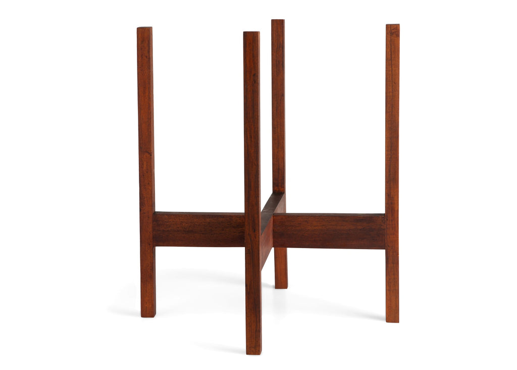 LBE Design Solid Goods - Square Leg - Mahogany Stand Dark 12 Inch | Heirloom Boulevard