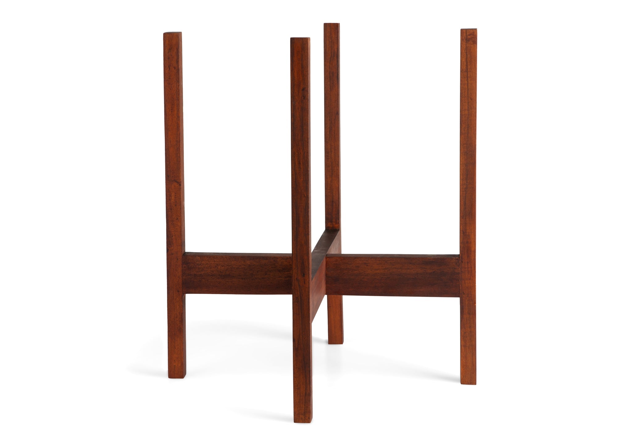 LBE Design Solid Goods - Square Leg - Mahogany Stand Dark 12 Inch | Heirloom Boulevard