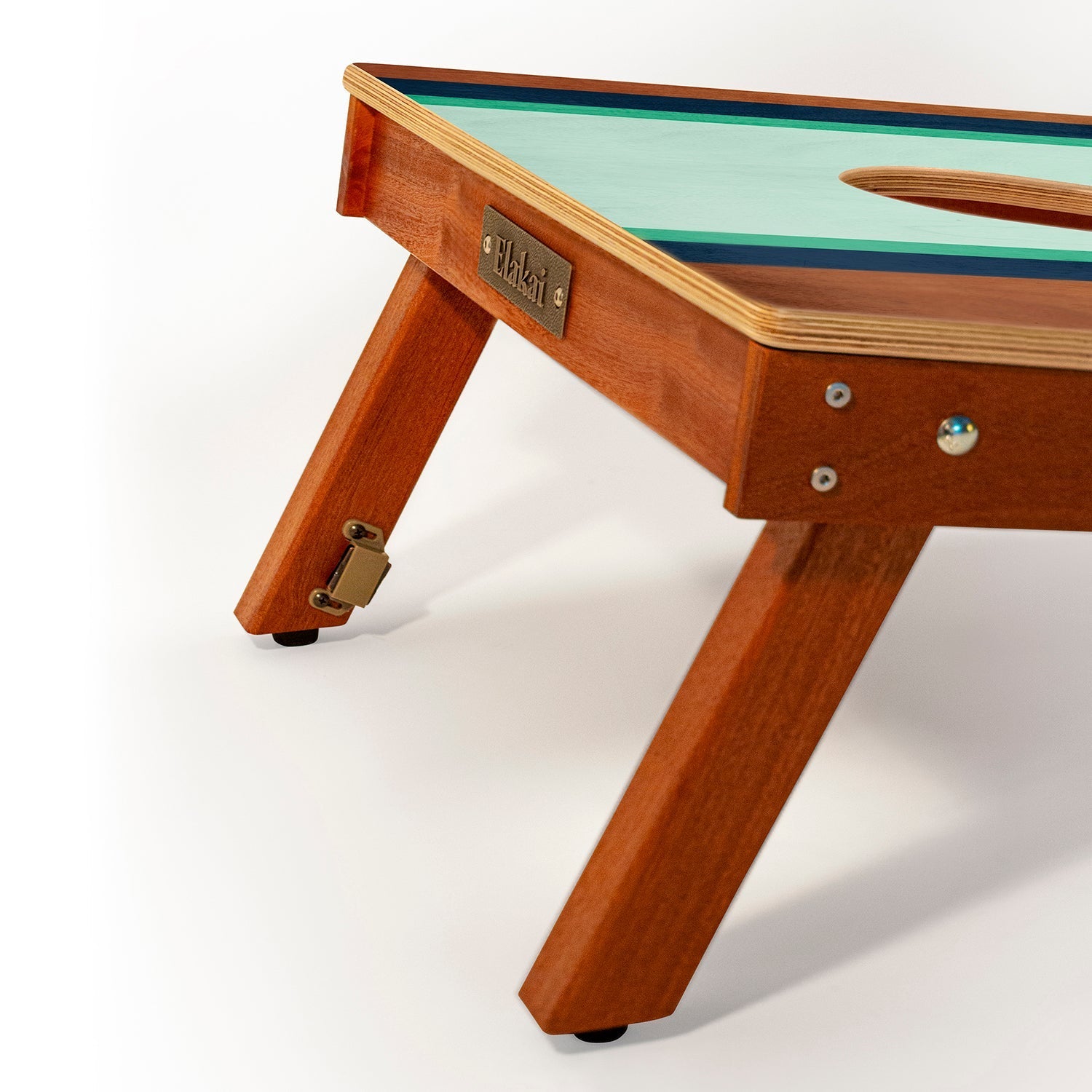 Elakai 2ft x 4ft Graphic Wood Classic Cornhole Set | Classic Beach Stripes Collection | Heirloom Boulevard