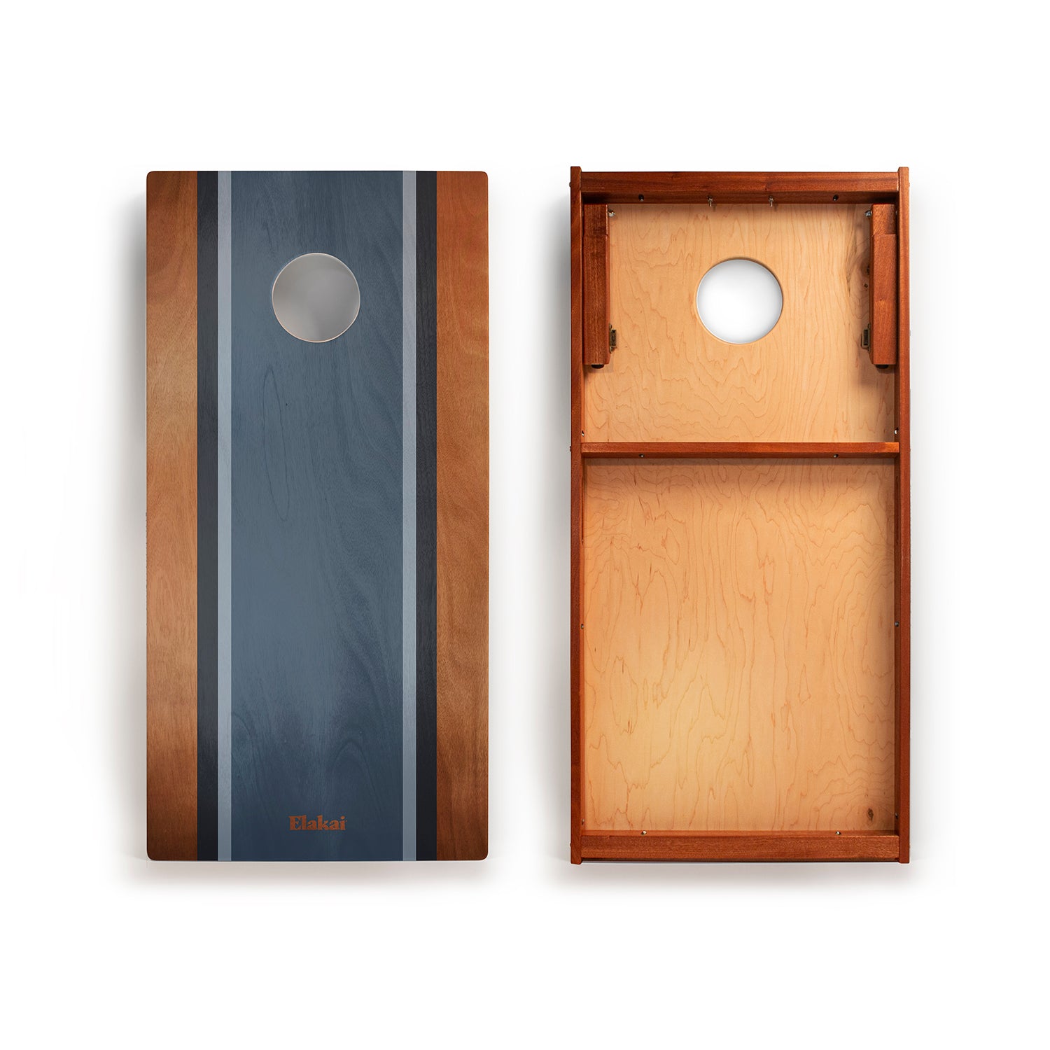 Elakai 2ft x 4ft Graphic Wood Classic Cornhole Set | Classic Beach Stripes Collection | Heirloom Boulevard