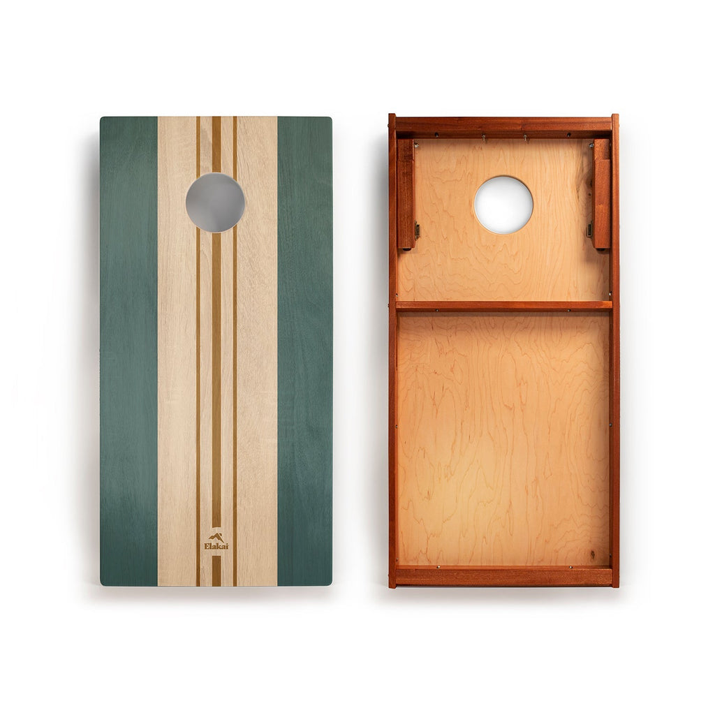 2ft x 4ft Graphic Wood Classic Cornhole Set | Coastal Surf Beach Collection | Heirloom Boulevard