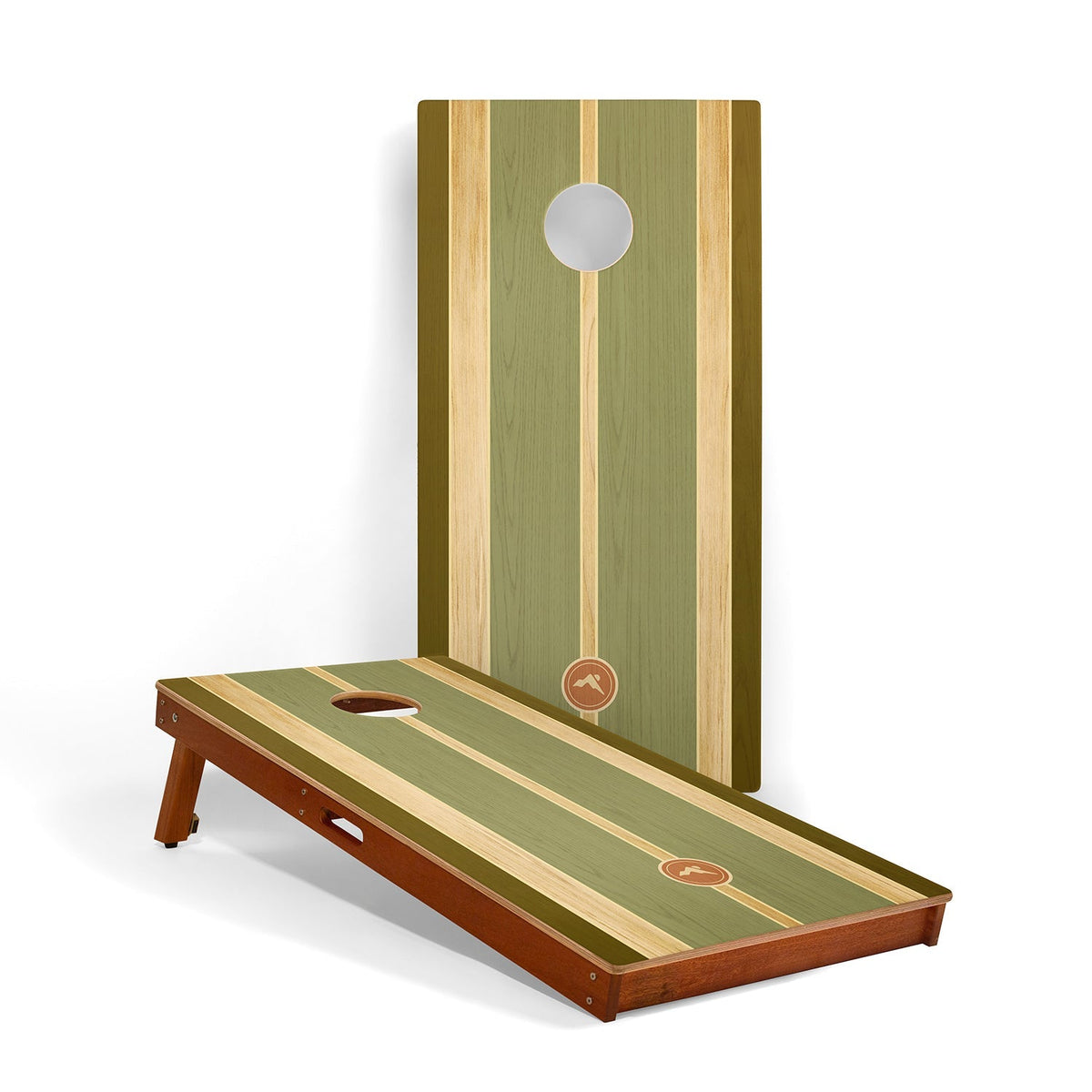 2ft x 4ft Graphic Wood Classic Cornhole Set | Coastal Surf Beach Collection Ocean Reef | Heirloom Boulevard
