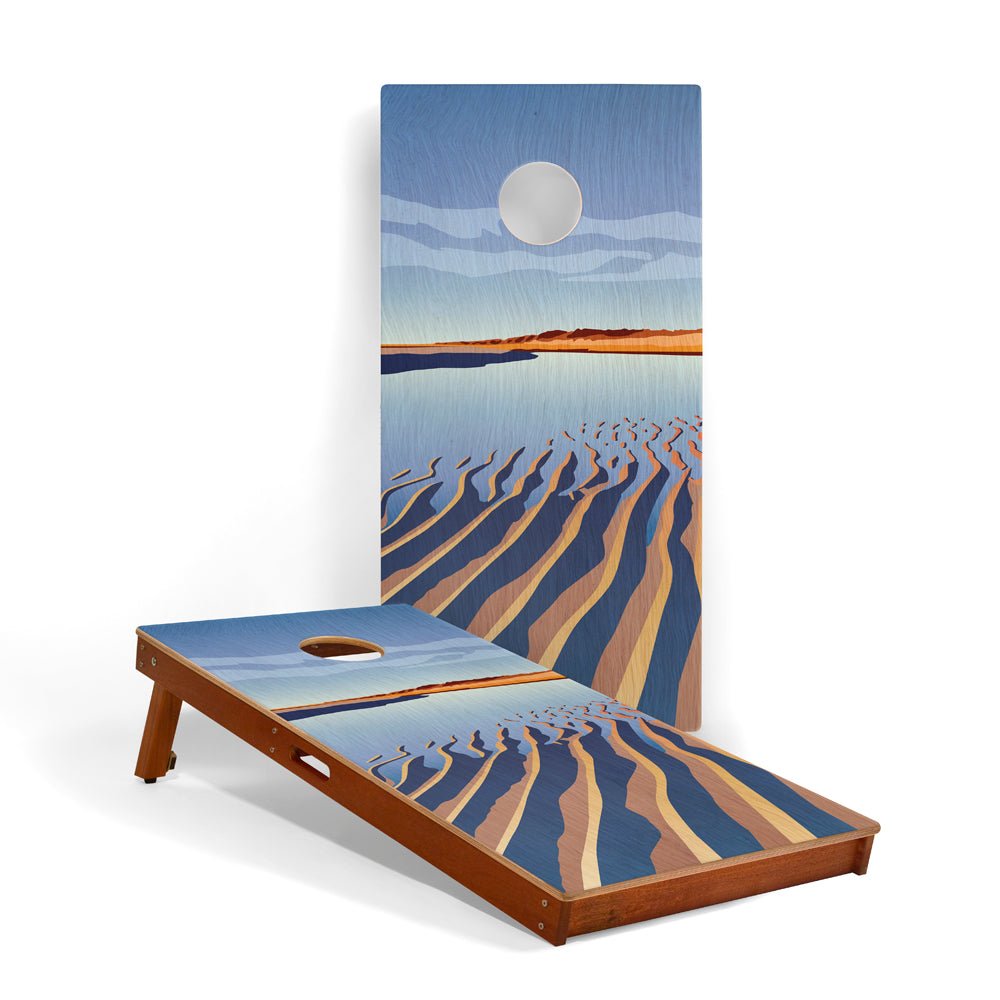 Elakai 2ft x 4ft Graphic Wood Classic Cornhole Set | National Parks Inspired Collection Cape Cod | Heirloom Boulevard