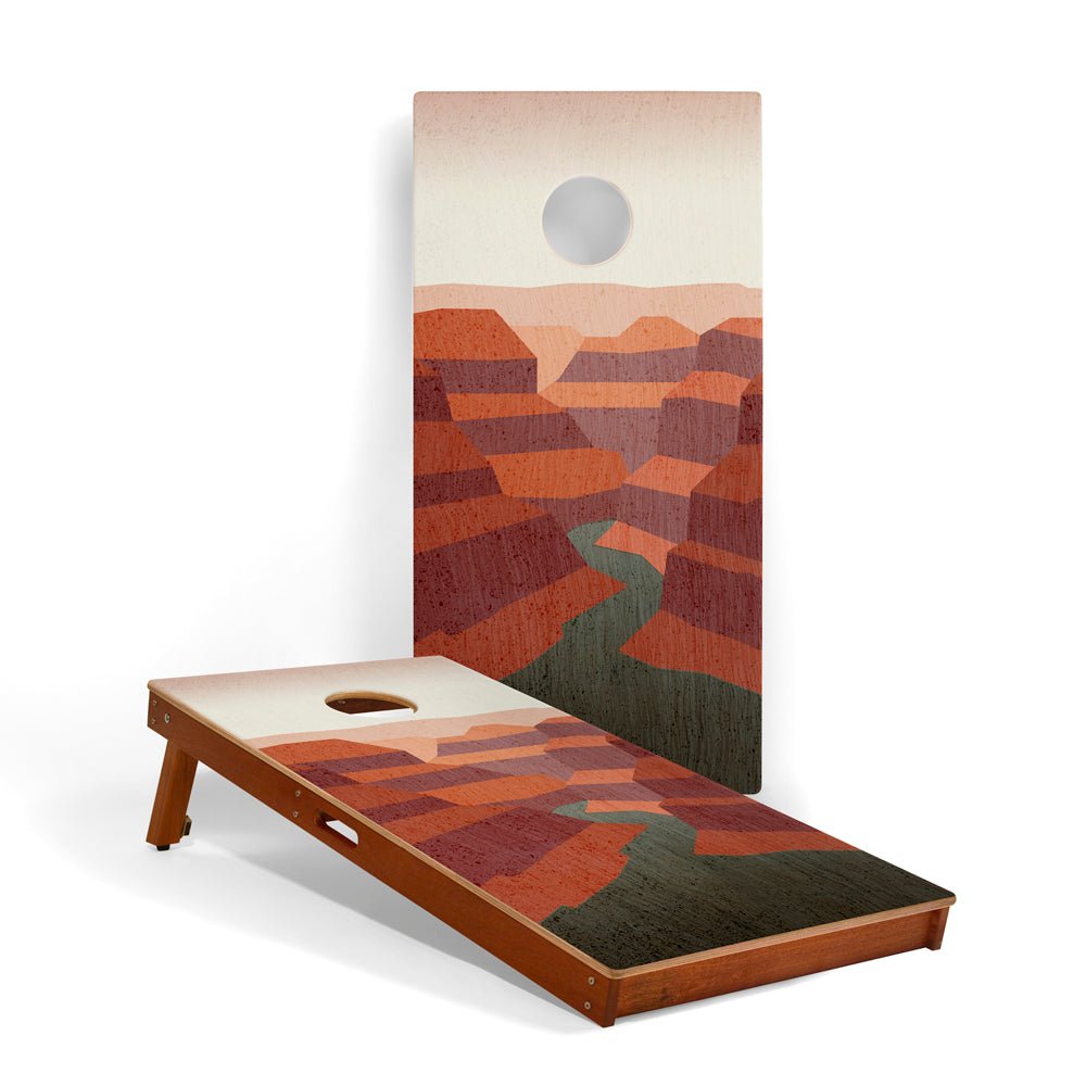 Elakai 2ft x 4ft Graphic Wood Classic Cornhole Set | National Parks Inspired Collection Grand Canyon | Heirloom Boulevard
