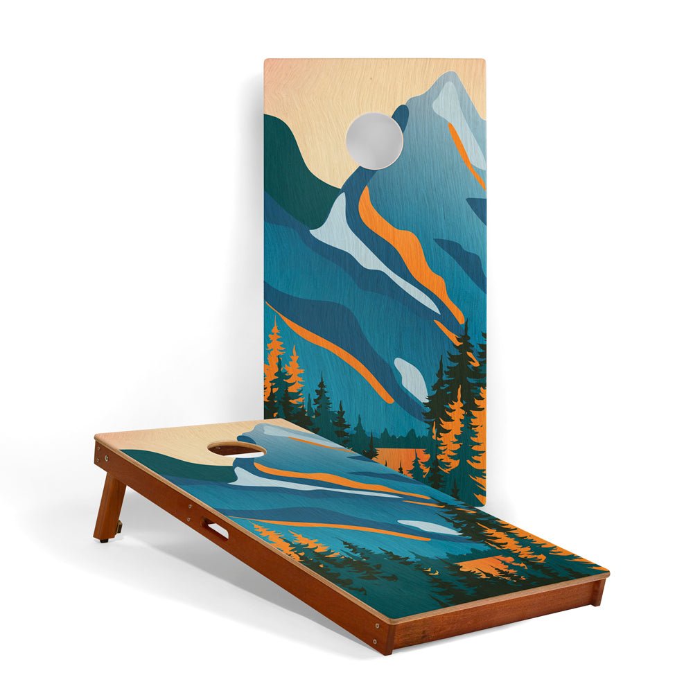 Elakai 2ft x 4ft Graphic Wood Classic Cornhole Set | National Parks Inspired Collection Grand Teton | Heirloom Boulevard