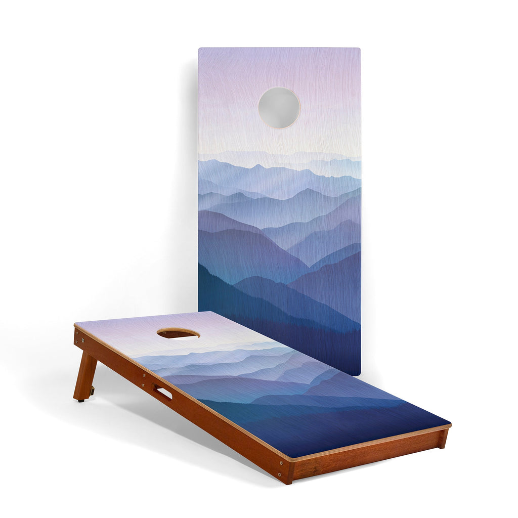 Elakai 2ft x 4ft Graphic Wood Classic Cornhole Set | National Parks Inspired Collection Great Smoky Mountains | Heirloom Boulevard