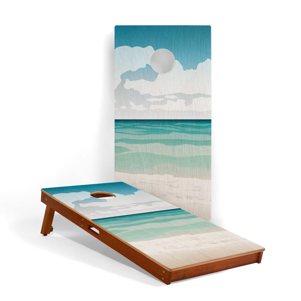 Elakai 2ft x 4ft Graphic Wood Classic Cornhole Set | National Parks Inspired Collection Gulf Islands | Heirloom Boulevard