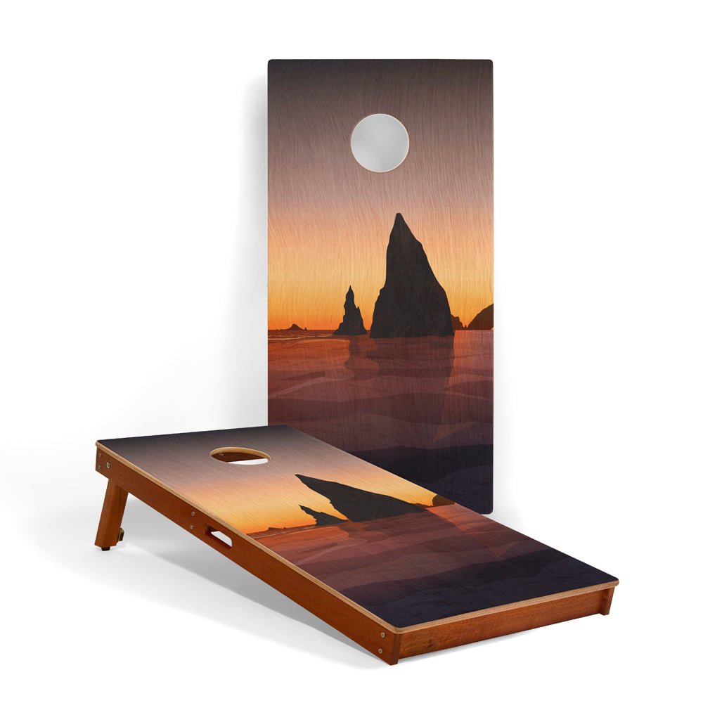 Elakai 2ft x 4ft Graphic Wood Classic Cornhole Set | National Parks Inspired Collection Olympic | Heirloom Boulevard