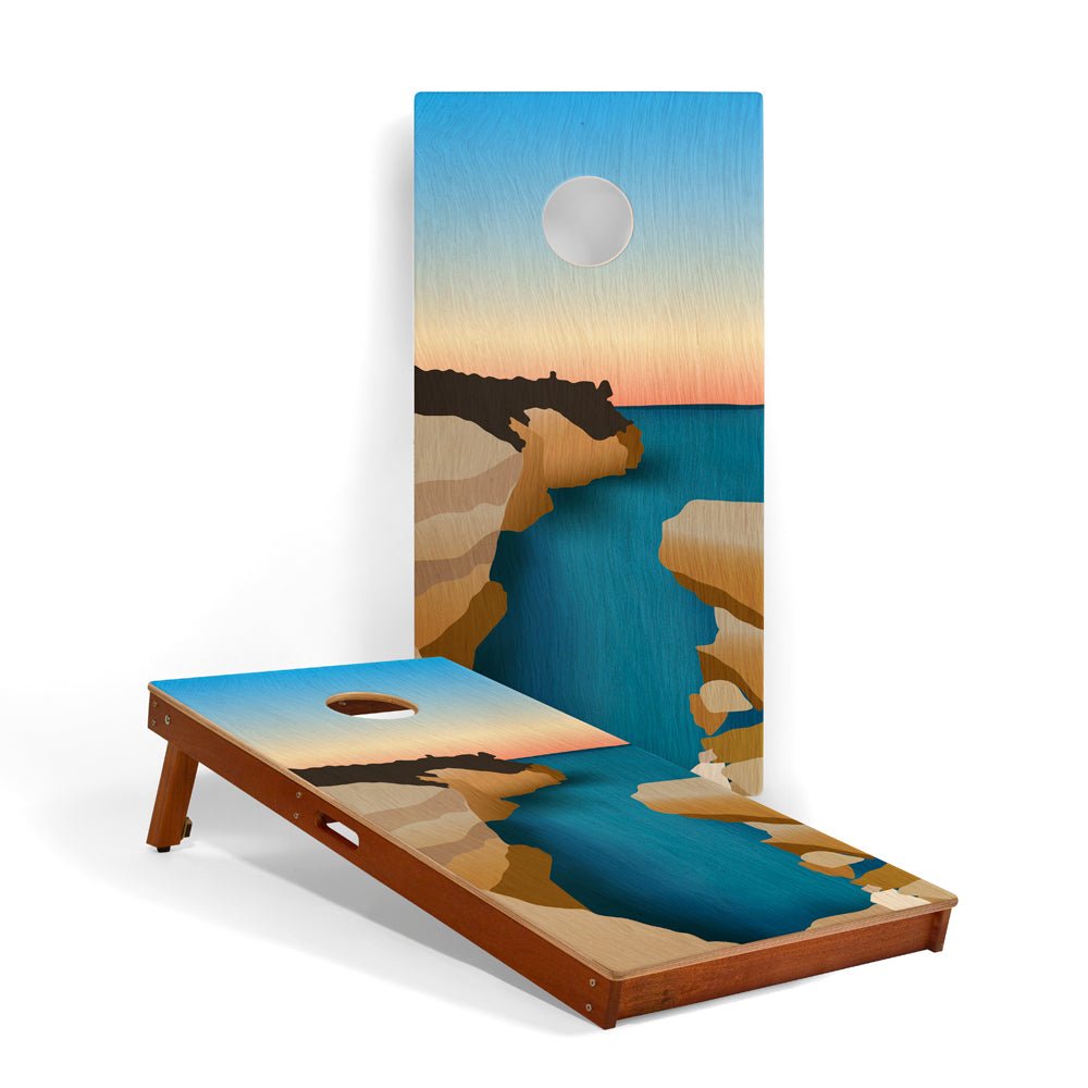 Elakai 2ft x 4ft Graphic Wood Classic Cornhole Set | National Parks Inspired Collection Pictured Rocks | Heirloom Boulevard