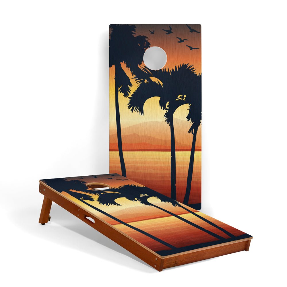 Elakai 2ft x 4ft Graphic Wood Classic Cornhole Set | National Parks Inspired Collection Virgin Islands | Heirloom Boulevard